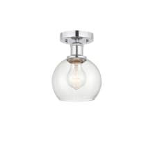 Athens 6" Wide Semi-Flush Globe Ceiling Fixture