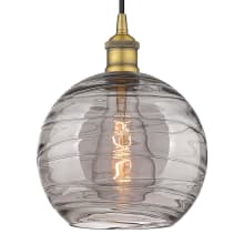 Athens Deco Swirl 10" Wide Cord-Hung Mini Pendant