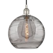 Athens Deco Swirl 12" Wide Cord-Hung Pendant