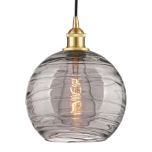 Athens Deco Swirl 10" Wide Cord-Hung Mini Pendant