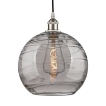 Athens Deco Swirl 12" Wide Cord-Hung Pendant