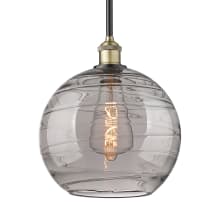 Athens Deco Swirl 12" Wide Pendant