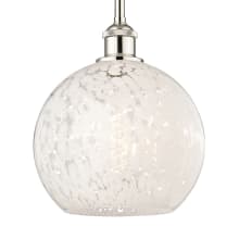 White Mouchette 10" Wide Mini Pendant