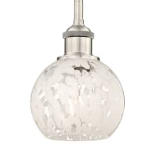 White Mouchette 6" Wide Mini Pendant