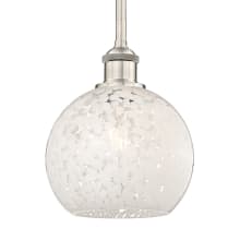 White Mouchette 8" Wide Mini Pendant