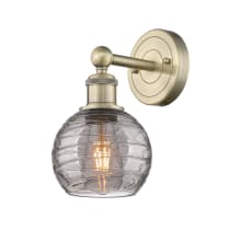 Athens Deco Swirl 10" Tall Bathroom Sconce