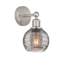 Athens Deco Swirl 10" Tall Bathroom Sconce