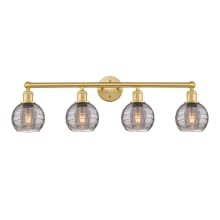 Athens Deco Swirl 4 Light 33" Wide Vanity Light