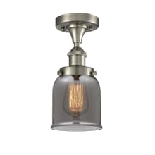 Small Bell 5" Wide Semi-Flush Ceiling Fixture