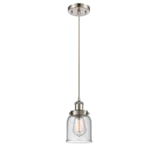 Small Bell 5" Wide Mini Pendant - Cord Hung
