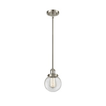 Beacon 6" Wide Mini Pendant - Rod Hung