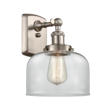 Large Bell 8" Wide Bathroom Sconce