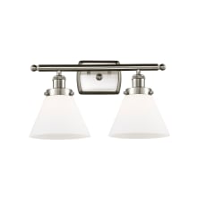 Large Cone 2 Light 16" Wide Vanity Light