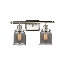 Small Bell 2 Light 16" Wide Vanity Light