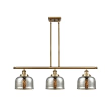 Bell 3 Light 36" Wide Linear Pendant