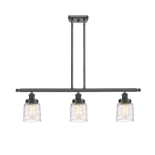 Bell 3 Light 36" Wide Linear Pendant with Shades