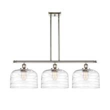 Bell 3 Light 36" Wide Linear Pendant