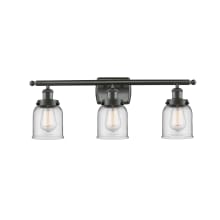 Small Bell 3 Light 26" Wide Vanity Light