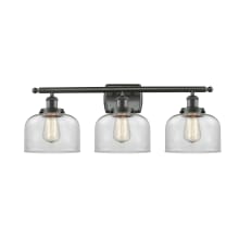 Large Bell 3 Light 26" Wide Vanity Light