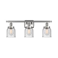Small Bell 3 Light 26" Wide Vanity Light