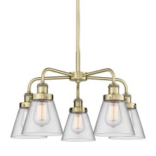 Cone 5 Light 25" Wide Chandelier