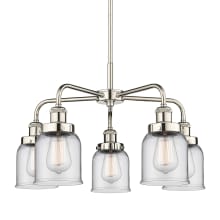 Bell 5 Light 23" Wide Chandelier