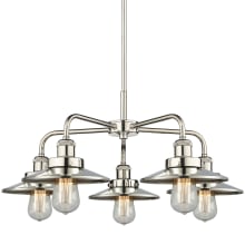 Ballston Urban 5 Light 26" Wide Chandelier