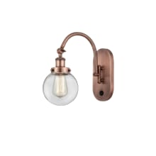 Beacon 13" Tall Wall Sconce / Converts to Semi-Flush Ceiling Fixture