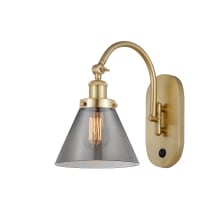 Cone 13" Tall Wall Sconce with Shade