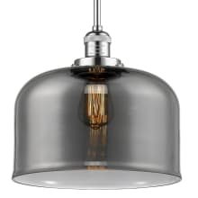 X-Large Bell Single Light 12" Wide Pendant with Hang Straight Swivel