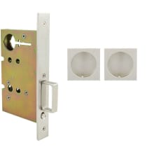 Urban Puck Cup Flush Pulls w/ Mortise Passage Lock for Pocket Doors from the PD8000 Series