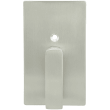 Privacy Latch for Sliding Barn Door with TT15 ADA Lever, Rectangular Rose and 2-1/4" Backset