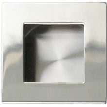 Modern 2-3/4" Square Recessed Flush Sliding Door / Pocket Door Pull
