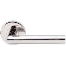Frankfurt Passage Door Lever Set with 2-3/8 Inch Backset, RA Series Round Rose, and TL4 28 Degree Latch