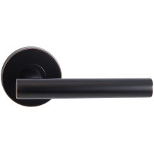 Copenhagen Passage Door Lever Set with 2-3/8 Inch Backset, RA Series Round Rose, and TL4 28 Degree Latch