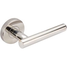 Copenhagen Privacy Door Lever Set with 2-3/8 Inch Backset, RA Series Round Rose, and TL4 28 Degree Latch