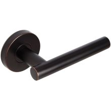 Copenhagen Passage Door Lever Set with 2-3/4 Inch Backset, RA Series Round Rose, and TL4 28 Degree Latch