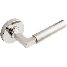 Aurora Passage Door Lever Set with 2-3/4 Inch Backset, RA Series Round Rose, and TL4 28 Degree Latch