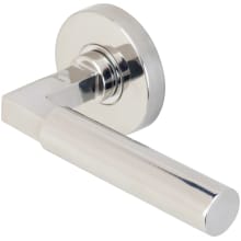 Aurora Privacy Door Lever Set with 2-3/4 Inch Backset, RA Series Round Rose, and TL4 28 Degree Latch