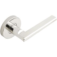 Sunrise Privacy Door Lever Set with 2-3/8 Inch Backset, RA Series Round Rose, and TL4 28 Degree Latch
