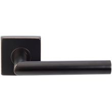 Frankfurt Passage Door Lever Set with 2-3/8 Inch Backset, SE Series Square Rose, and TL4 28 Degree Latch