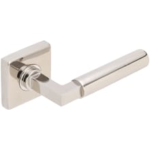 Aurora Privacy Door Lever Set with 2-3/8 Inch Backset, SE Series Square Rose, and TL4 28 Degree Latch