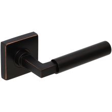 Aurora Passage Door Lever Set with 2-3/4 Inch Backset, SE Series Square Rose, and TL4 28 Degree Latch