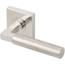 Aurora Privacy Door Lever Set with 2-3/4 Inch Backset, SE Series Square Rose, and TL4 28 Degree Latch