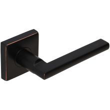 Sunrise Privacy Door Lever Set with 2-3/8 Inch Backset, SE Series Square Rose, and TL4 28 Degree Latch