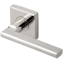 Sunrise Privacy Door Lever Set with 2-3/4 Inch Backset, SE Series Square Rose, and TL4 28 Degree Latch