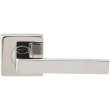 Tokyo Passage Door Lever Set with 2-3/8 Inch Backset, SE Series Square Rose, and TL4 28 Degree Latch