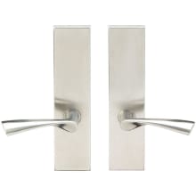 Breeze Passage Door Lever Set with TL4 Latch and 2-3/8 Inch Backset with SF Plate from the Tubular Locksets Collection