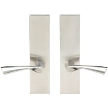 Fire Rated Breeze Privacy Door Lever Set with TL4 Latch, 2-3/8 Inch Backset and SF Plate from the Tubular Locksets Collection