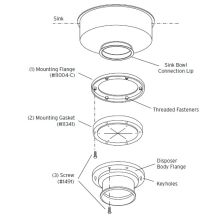 Mounting Adapter for 7-3/8" O.D. Flange Sink Mount